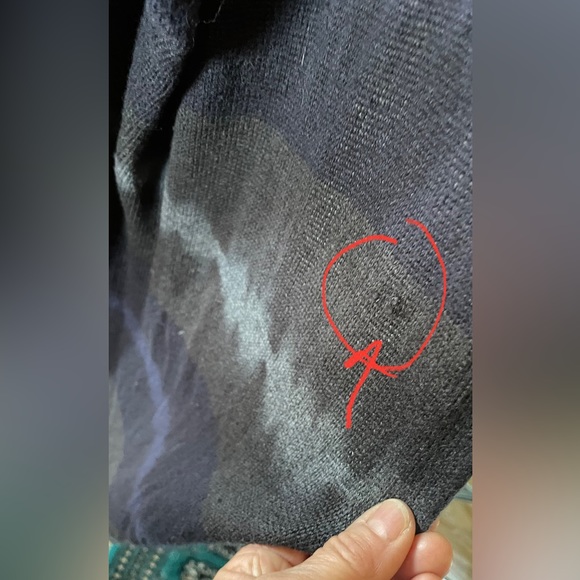 Lovestitch Ombré Open Front Long Duster Sweater Vest S/M Navy/Grey - Picture 10 of 12